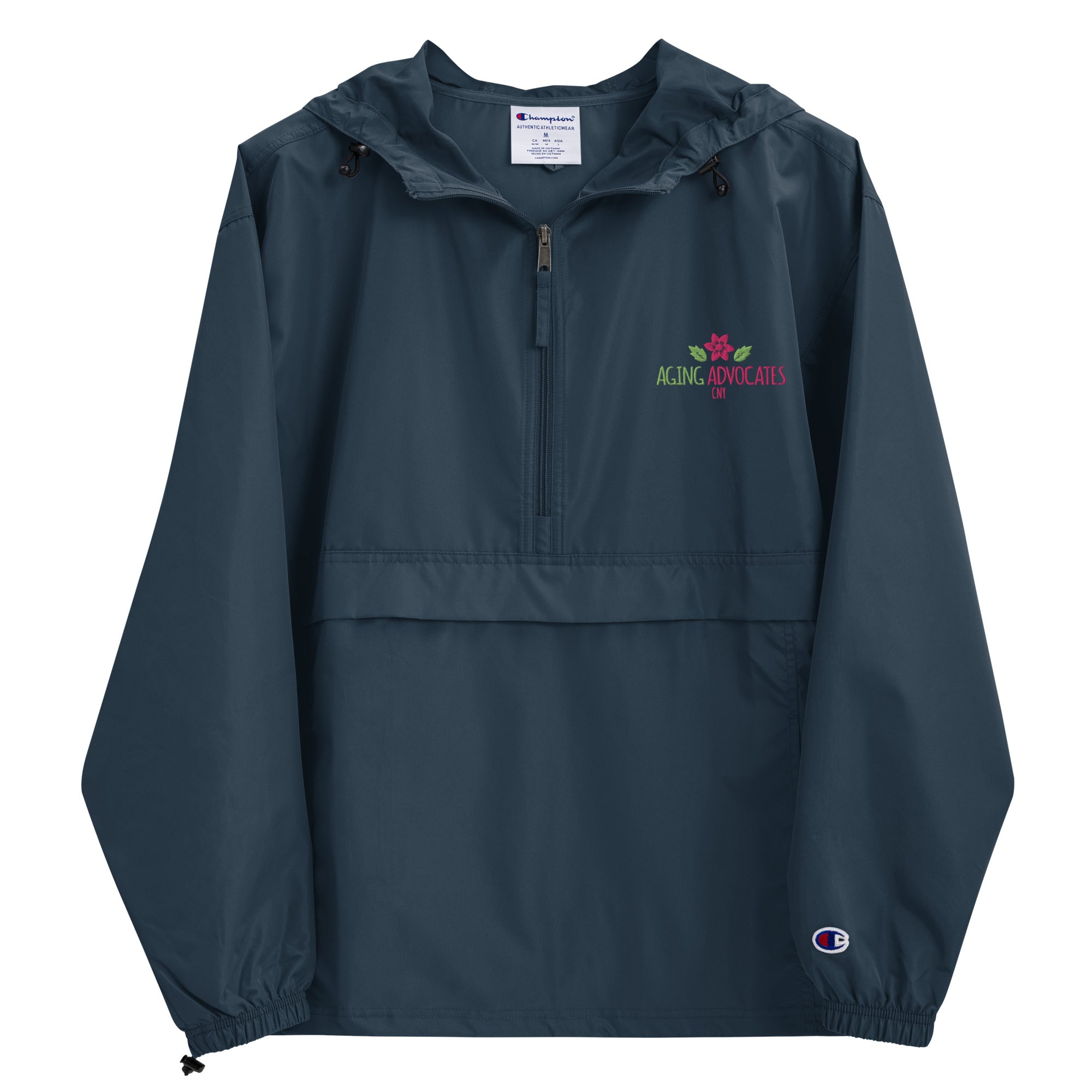 Aging Advocates Embroidered Champion Packable Jacket
