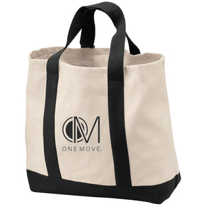 OM-Blk 2-Tone Tote Bag