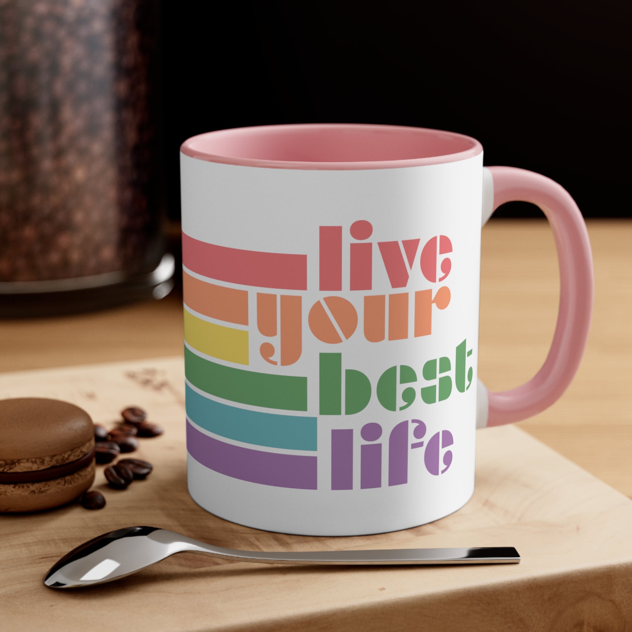 Taza de café decorativa, 11 oz 