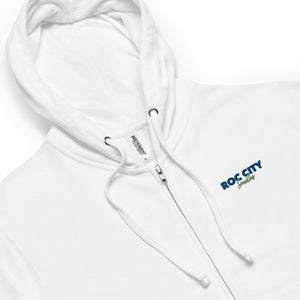 Unisex fleece zip up hoodie