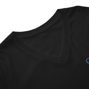 Camiseta unisex de manga corta con cuello en V
