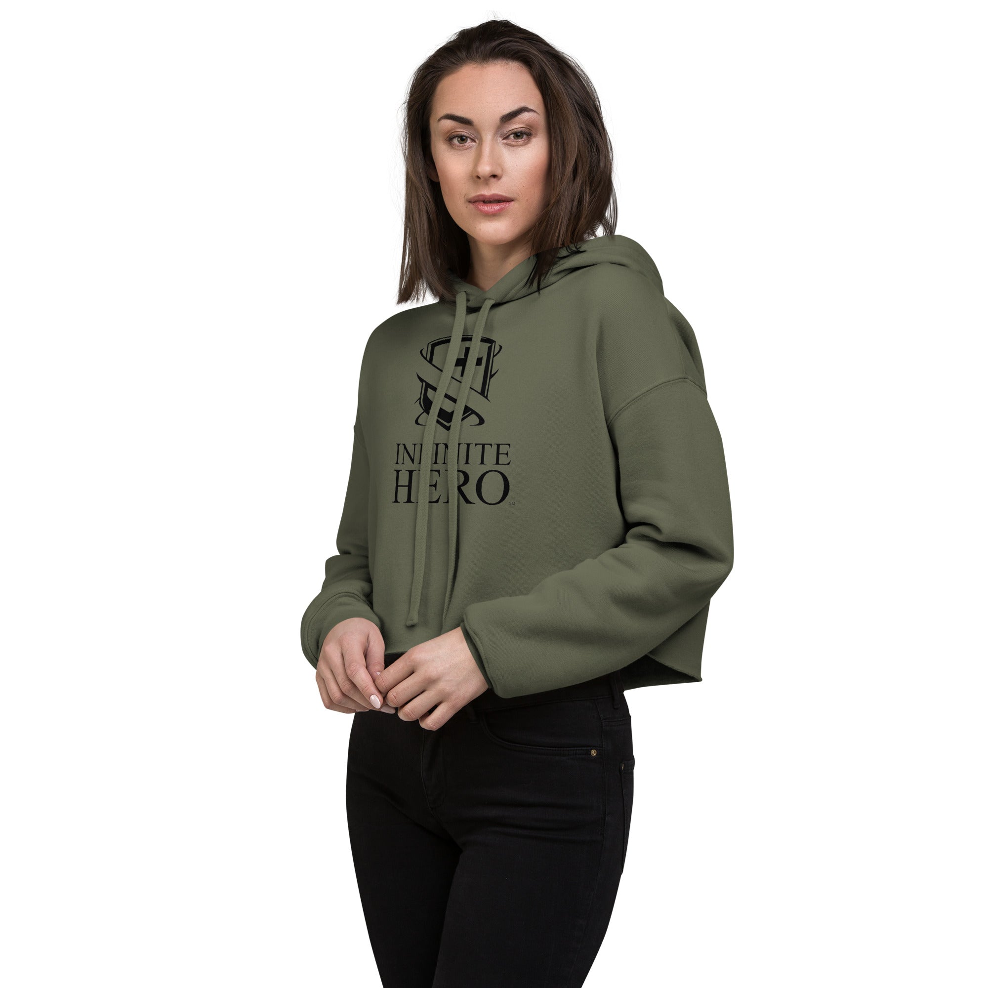 Sudadera corta con capucha